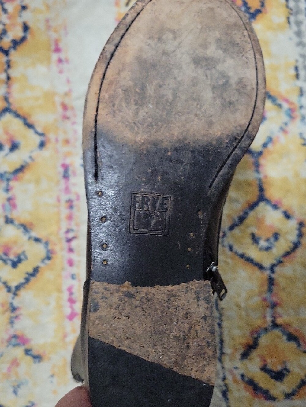 Frye Leather Combat Boots - Picture 4 of 9